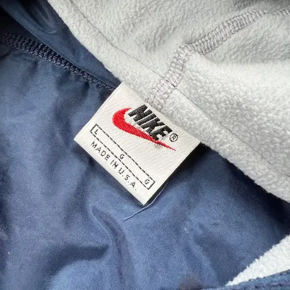 Vintage 90's Nike Men's L Dallas Cowboys Waterproof Parka Jacket Fleece Hood